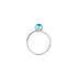 Blauer Nebel | 925 Sterling Silber | Galaxie Glasring